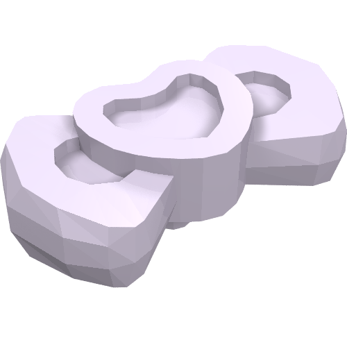 Lego Headwear Accessory Bow with Heart (Animal Grooming Kit) / Lavender
