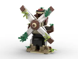 Abandoned Windmill (Turnable Blades)