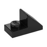 Brick Sloped 45° 2 x 1 with 2/3 Cutout [New Version] / Black