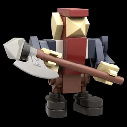 Medieval Dwarf with a big axe