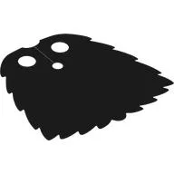 Neckwear Cape, Thick, Ragged / Black