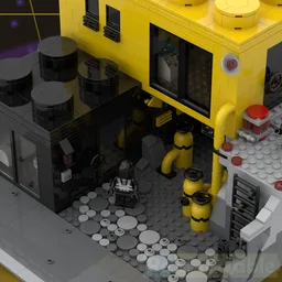Bricks to live in Blacktron version