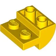Brick Curved Inverted 2 x 2 with 1 x 2 Cutouts / Yellow