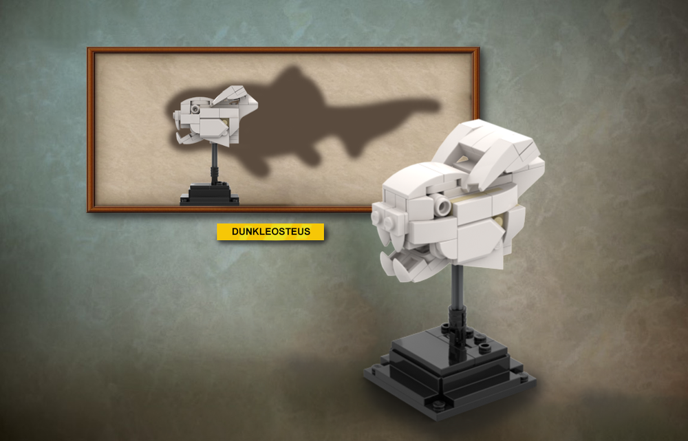 Lego Dunkleosteus Skull - Lego Dinosaur Fossils