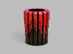 Drip Vase 2 v2 - A Bloody Good Short Vase with Studs