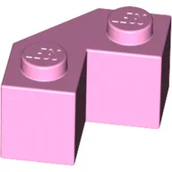 Brick Wedged 2 x 2 Facet / Bright Pink