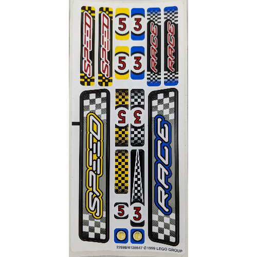 Lego Sticker Sheet for Set 8238-1 / [No Color/Any Color]