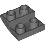 Brick Curved Inverted 2 x 2 x 2/3 / Dark Bluish Gray