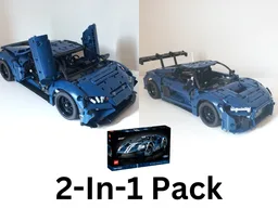 2-in-1 Pack Alternate Build 42154 Audi R8 LMS GT3, Lamborghini Huracan EVO RWD