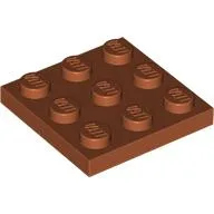 Plate 3 x 3 / Dark Orange