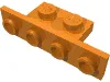 Bracket 1 x 2 - 1 x 4 [Square Corners] / Orange
