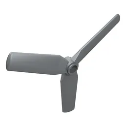 Propeller 3 Blade 9 Diameter / Pearl Light Gray