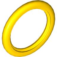 Lego Technic Wedge Belt Wheel Tire / Yellow