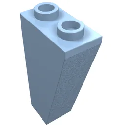 Brick Sloped Inverted 75° 2 x 1 x 3 / Bright Light Blue