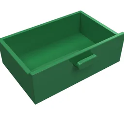 Cupboard 2 x 3 Drawer / Green