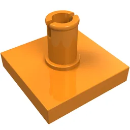 Tile Special 2 x 2 with Top Pin / Orange