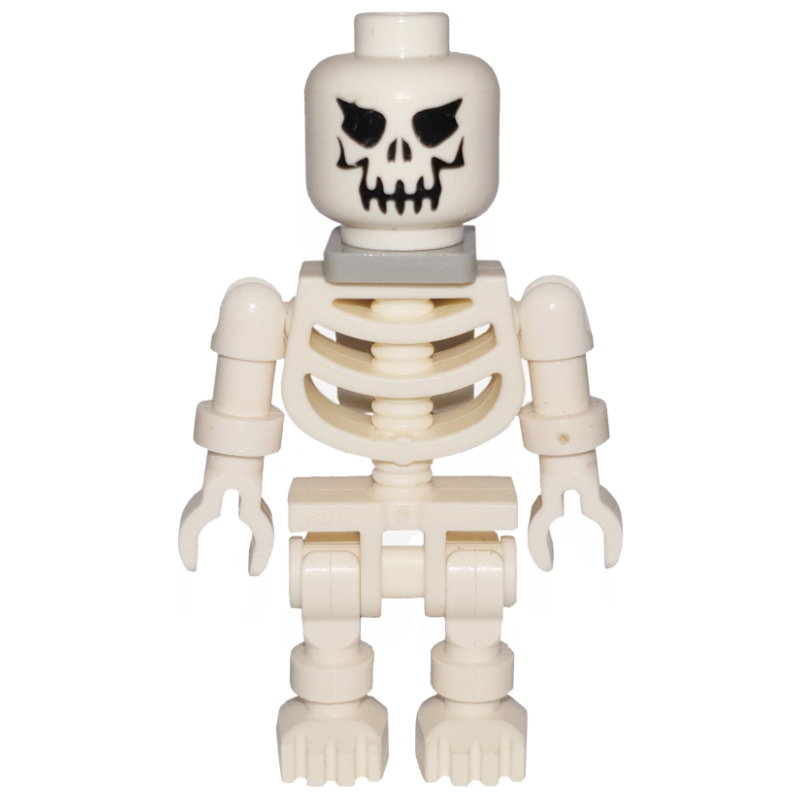 Lego Skeleton, Evil Face, Ball Joint Arms, Neck Bracket
