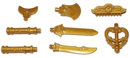 Minifigure, Weapon Pack Monkie Kid, Swords and Accessories, 8 in Bag (Multipack)