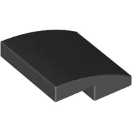 Brick Curved 2 x 2 x 2/3 / Black