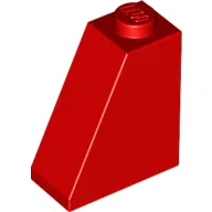 Brick Sloped 65° 2 x 1 x 2 / Red
