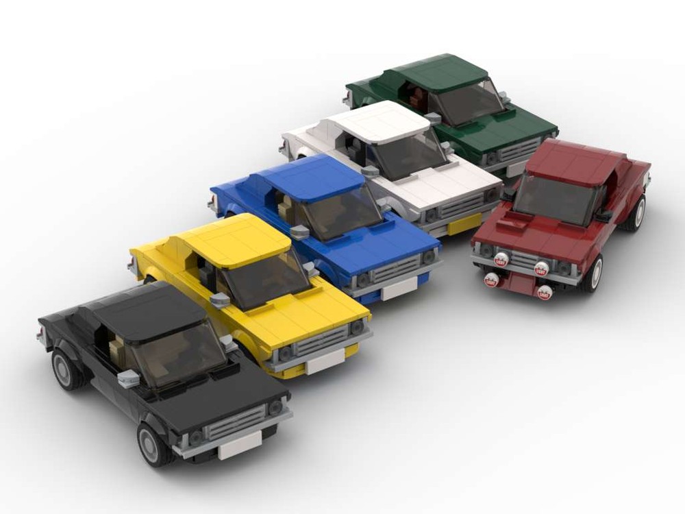 Lego Toy Corolla E20 - Set of Six Colors