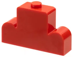 Brick Curved 1 x 4 x 2 Centre Stud Top