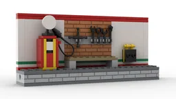 Ferrari Ultimate Garage Modular Background Diorama - Gantry
