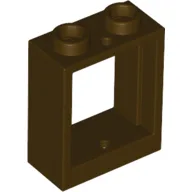 Window 1 x 2 x 2 Flat Front / Dark Brown