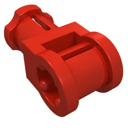 Technic Axle Connector with Axle Hole / Red