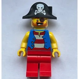 Pirate - Blue Vest, Red Legs, Black Bicorne