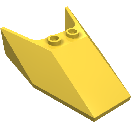 Lego Windscreen 6 x 4 x 1 1/3 with Hollow Studs / Yellow