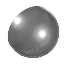 Windscreen 6 x 6 x 3 Canopy Half Sphere with Hinge [Plain] / Trans-Brown