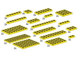 Assorted Yellow Plates