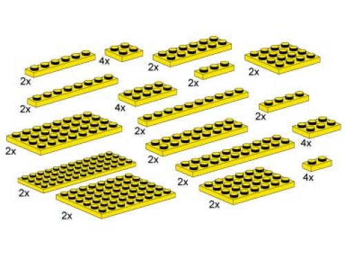 Lego Assorted Yellow Plates