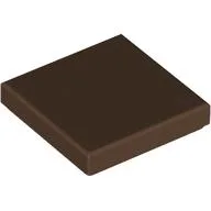 Tile 2 x 2 with Groove / Brown