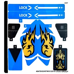 Sticker Sheet for Set 70668-1 / [No Color/Any Color]