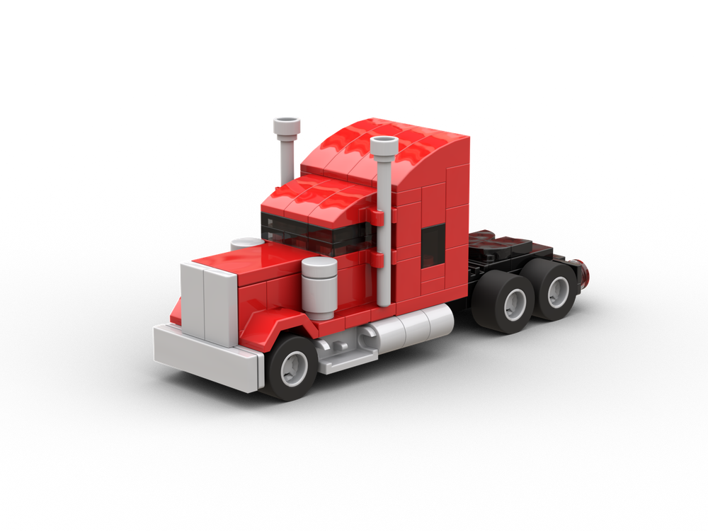 Lego Red Long Haul Truck