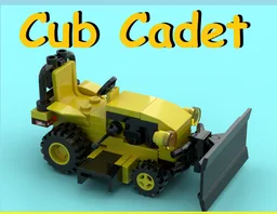 Cub Cadet lawn tractor and grader blade