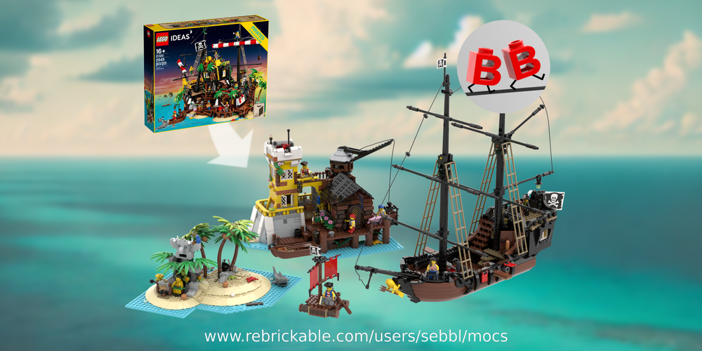 Lego 21322: Pirates' Adventure Haven (Complete Pirate World)