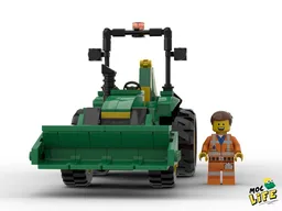 John Deere 4000 with backhoe