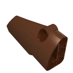 Technic Panel Fairing # 4 Small Smooth Long, Side B / Reddish Brown