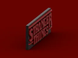 Stranger Things logo - Display model