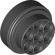 Lego Wheel 31 x 15 Technic, 7 Pin Holes / Black