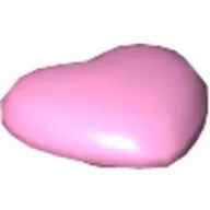 Clikits Icon, Heart 2 x 2 Small with Pin [Frosted] / Trans-Fire Yellow