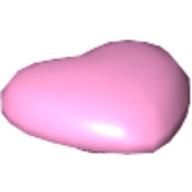 Lego Clikits Icon, Heart 2 x 2 Small with Pin [Frosted] / Pearl White