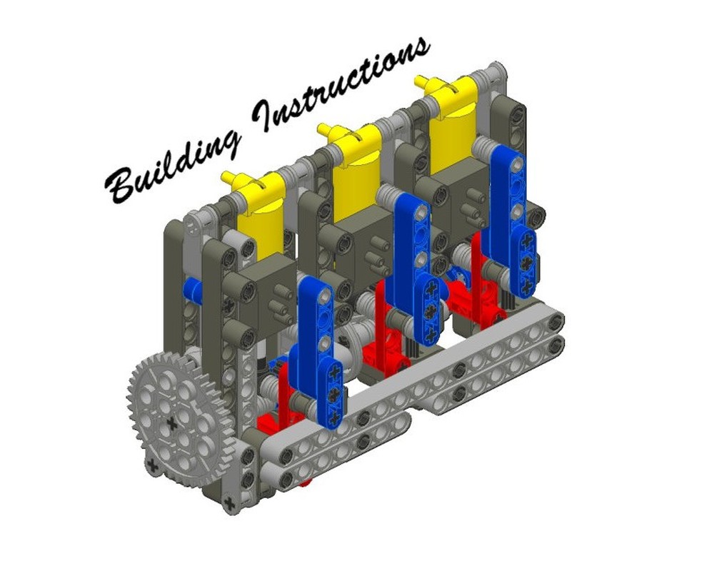Lego Pneumatic Engine 3 In-line