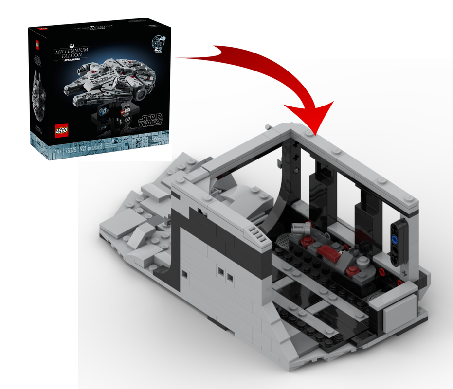 Lego Imperial Monitoring Station - Alternate Build of 75375-1 The Milenium Falcon