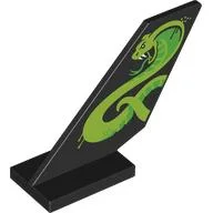Tail Shuttle with Lime & Bright Green Cobra Print