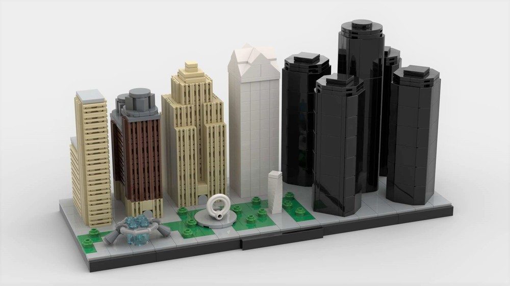 Lego Detroit Michigan Skyline
