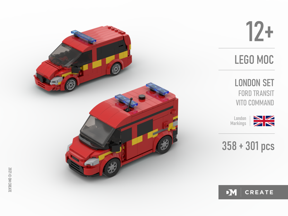 Lego London set - Ford Transit + Mercedes-Benz Vito